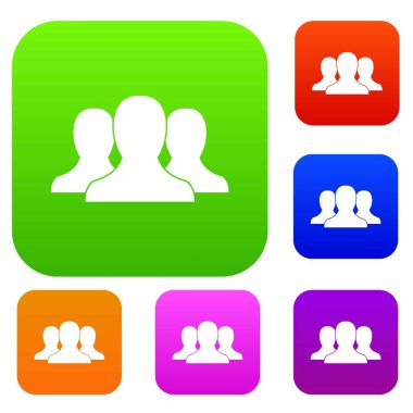 Bir grup insan koleksiyonu ayarla
