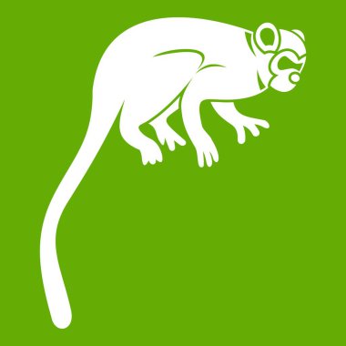 Marmoset maymun simgesi yeşil