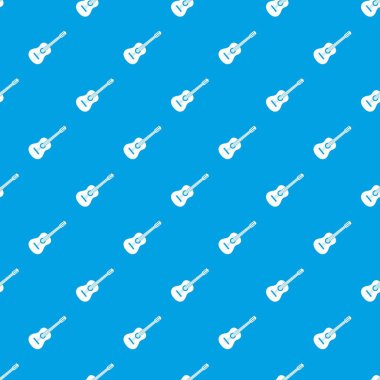 Gitar desen kesintisiz mavi