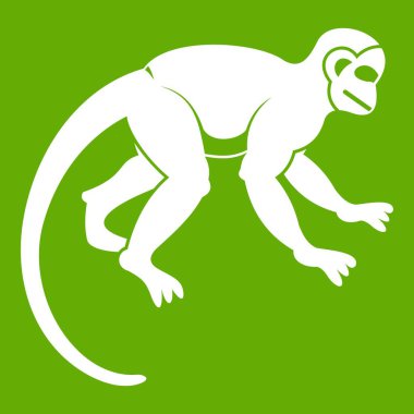Capuchin maymun simgesi yeşil
