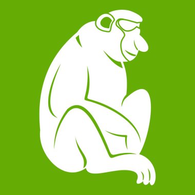 Orangutan simgesi yeşil