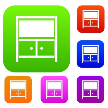 Vintage büfe koleksiyonu ayarla