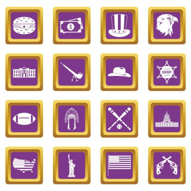 ABD simgeler mor ayarla