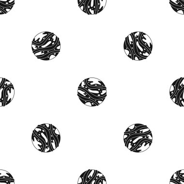 Yuvarlak gezegen desen sorunsuz siyah