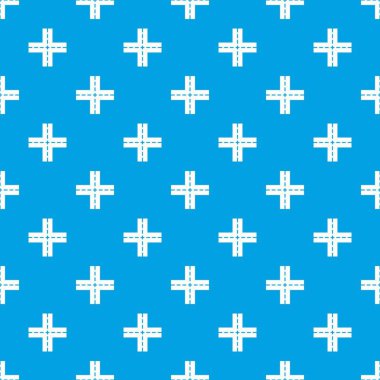 Geçiş yol desen kesintisiz mavi