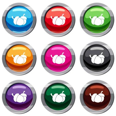 Meşe palamudu 9 koleksiyonu ayarla