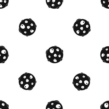 Yalnız gezegen desen sorunsuz siyah