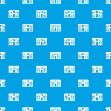 Hastane desen kesintisiz mavi