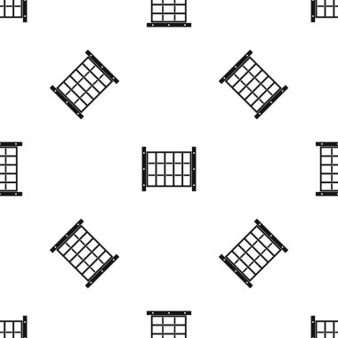 Bahçe Çit desen sorunsuz siyah