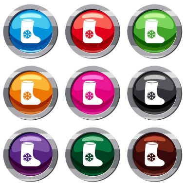 Keçe çizmeler 9 koleksiyonu ayarla