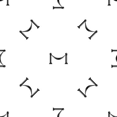 Bariyer desen sorunsuz siyah