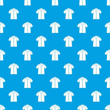 Gömlek polo desen kesintisiz mavi