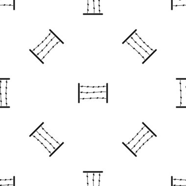 Yasak bölge desen sorunsuz siyah
