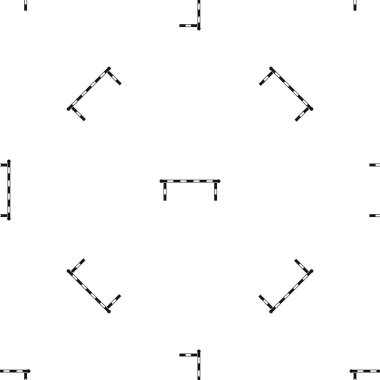 Çizgili bariyer desen sorunsuz siyah