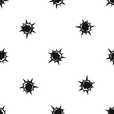 Güçlü patlama desen sorunsuz siyah