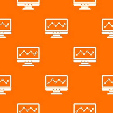 Grafik bilgisayar ekranında seamless desen