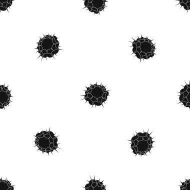 Atom patlama desen sorunsuz siyah