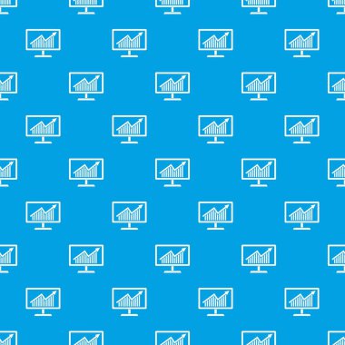 Monitör desen kesintisiz mavi istatistikleri