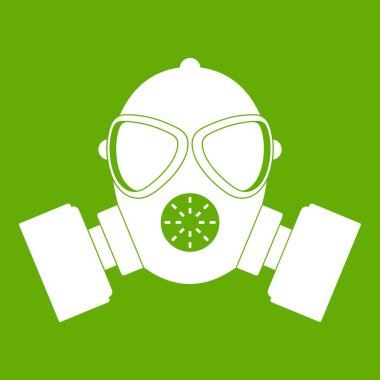 Gaz maskesi simgesi yeşil