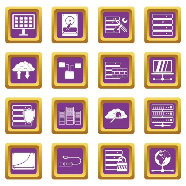 Veritabanı simgeler mor ayarla