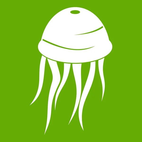 Icona meduse verde — Vettoriale Stock