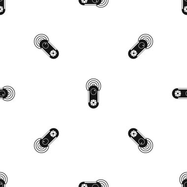 Oyun oyun çubuğu modeli tekrarlamak sorunsuz herhangi bir tasarım için siyah renkte. Vektör geometrik çizim