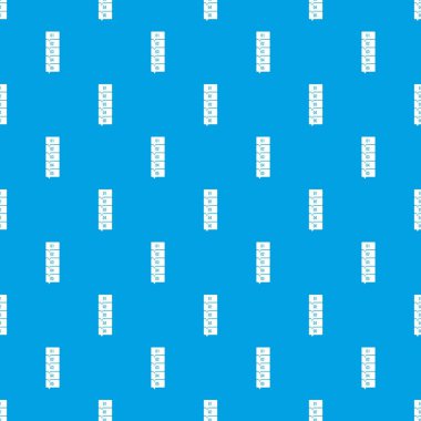 Beş adım Infographic desen kesintisiz mavi