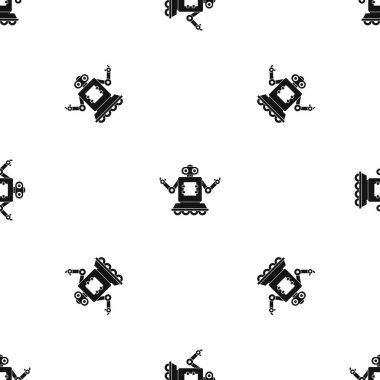 Cyborg wheels desen sorunsuz siyah