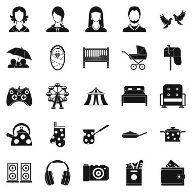 Konuk Icons set, basit tarzı