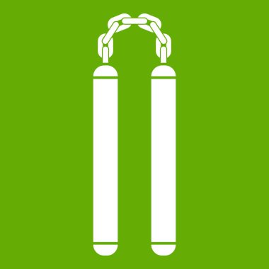 Nunchaku simgesi yeşil