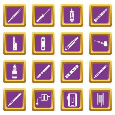 Mor vaping Icons set
