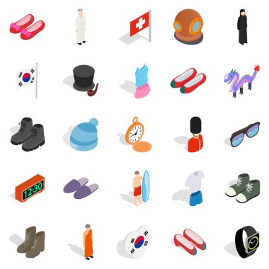 Standart simgeler kümesi, izometrik stili