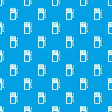 Benzin pompası desen kesintisiz mavi