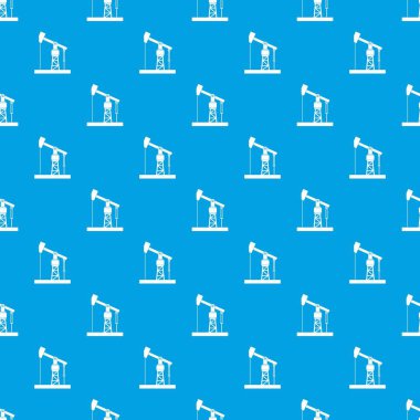 Petrol pompa desen kesintisiz mavi