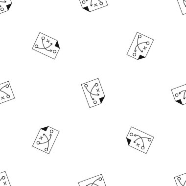 Futbol Strateji desen sorunsuz siyah