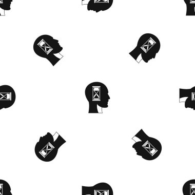 Baş model sorunsuz siyah kum saati