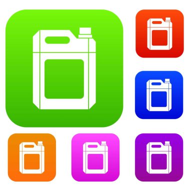 Plastik jerry can koleksiyonu ayarla