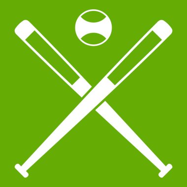 Beyzbol sopaları ve top simgesi yeşil geçti