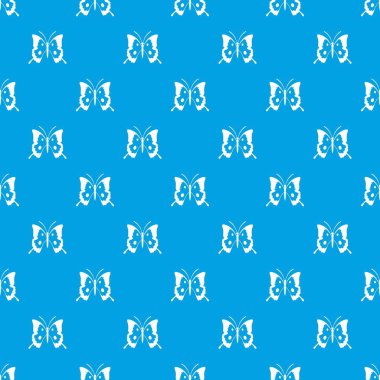 Kelebek deseni kesintisiz mavi