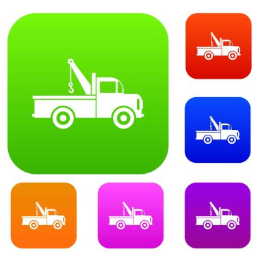 Kamyon çekici araba koleksiyonu ayarla