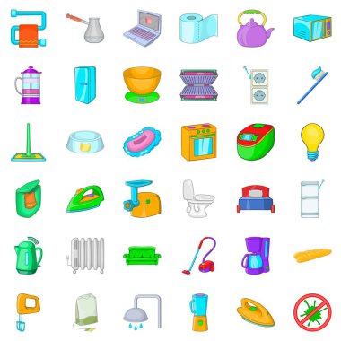 Daire Icons set, karikatür tarzı