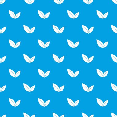 Yaprak desen kesintisiz mavi