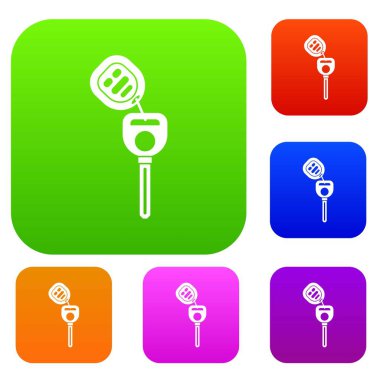 Araba anahtarı uzaktan kumanda ile koleksiyonu ayarla