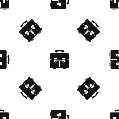 Diplomat çantası desen sorunsuz siyah