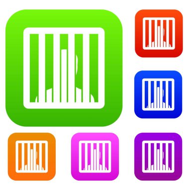 Adam hapse barlar set toplama arkasında