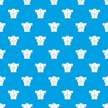 İnsan sırt deseni kesintisiz mavi