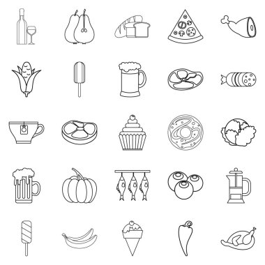 Alem Icons set, anahat stili