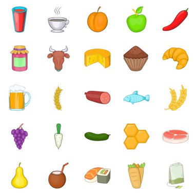 Doz Icons set, karikatür tarzı