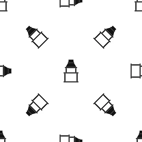 Μπάρμπεκιου Γκριλ μοτίβο απρόσκοπτη μαύρο — Διανυσματικό Αρχείο