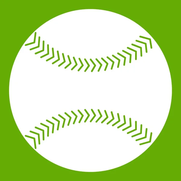 Baseball-Symbol grün — Stockvektor